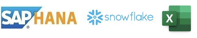 Saphana snowflake Excel